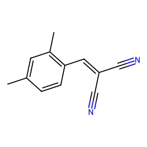 (2,4-Dimethylbenzylidene)propanedinitrile structure