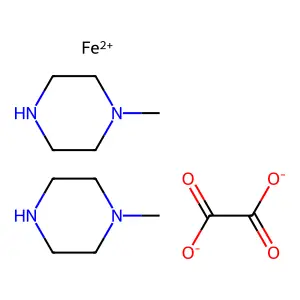 Iron, (ethanedioato(2-)-O,O')bis(1-methylpiperazine-N(sup 1),N(sup 4))- structure
