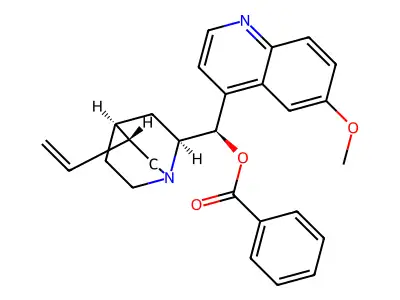 Quinine benzoate structure