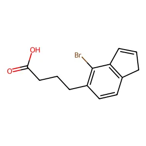 4-(4-bromo-1H-inden-5-yl)butanoic acid structure