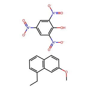 1-Ethyl-7-methoxynaphthalene;2,4,6-trinitrophenol structure