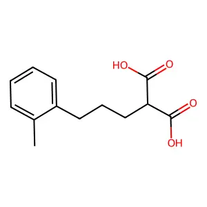2-[3-(2-甲基苯基)丙基]丙二酸 structure