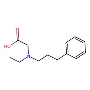 N-Ethyl-N-(3-phenylpropyl)glycine structure