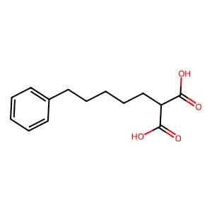 (5-苯基戊基)丙二酸 structure