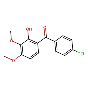 (4-Chlorophenyl)(2-hydroxy-3,4-dimethoxyphenyl)methanone structure