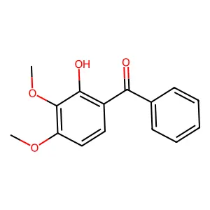 (2-Hydroxy-3,4-dimethoxyphenyl)(phenyl)methanone structure
