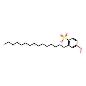 4-Methoxy-2-pentadecylbenzenesulfonic acid structure