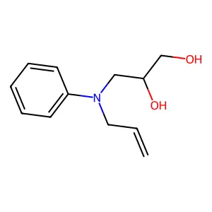 3-(N-prop-2-enylanilino)propane-1,2-diol structure