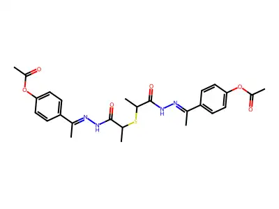 [4-[(E)-N-[2-[1-[(2E)-2-[1-(4-acetyloxyphenyl)ethylidene]hyd structure