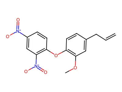 1-(2,4-Dinitrophenoxy)-2-methoxy-4-(prop-2-en-1-yl)benzene structure