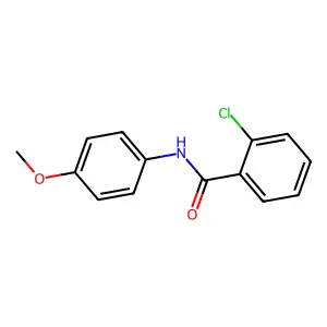 2-chloro-N-(4-methoxyphenyl)benzamide structure