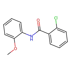 2-氯-N-(2-甲氧基苯基)苯甲酰胺 structure