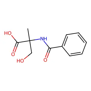 DL-N-Benzoyl-2-methylserine structure