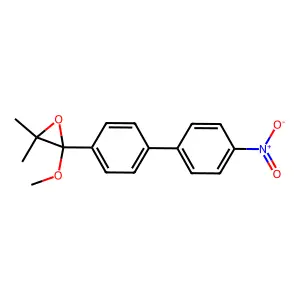 2-Methoxy-3,3-dimethyl-2-[4-(4-nitrophenyl)phenyl]oxirane structure