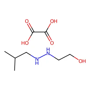 2-[2-(2-Methylpropyl)hydrazinyl]ethanol;oxalic acid structure