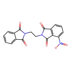2-[2-(1,3-dioxo-1,3-dihydro-2H-isoindol-2-yl)ethyl]-4-nitro-1H-isoindole-1,3(2H)-dione structure