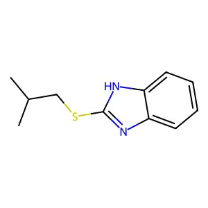 2-(Isobutylthio)-1H-benzimidazole structure