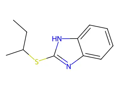 2-(sec-butylthio)-1H-benzo[d]imidazole structure