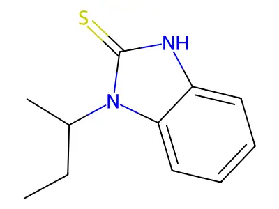 1-(Methylpropyl)benzimidazole-2-thiol structure