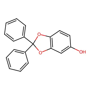 2,2-Diphenyl-1,3-benzodioxol-5-ol structure