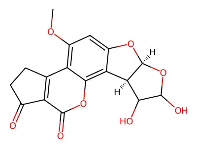 Aflatoxin B1-2,3-diol structure