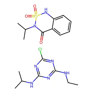 Bentazon/atrazine structure