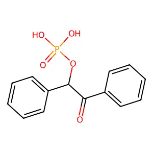 2-氧代-1,2-二苯基乙基磷酸二氢酯 structure