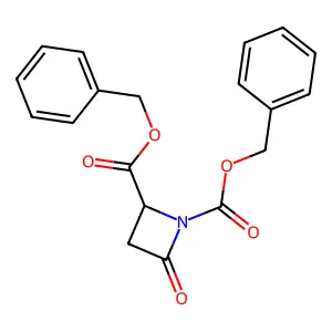 Dibenzyl 4-oxoazetidine-1,2-dicarboxylate structure