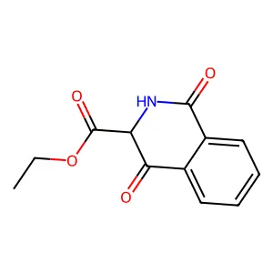 Ethyl 1,4-dioxo-1,2,3,4-tetrahydroisoquinoline-3-carboxylate structure