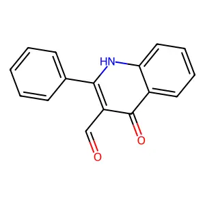 4-oxo-2-phenyl-1H-quinoline-3-carbaldehyde structure