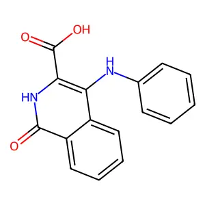 4-苯氨基-1-氧代-2H-异喹啉-3-甲酸 structure