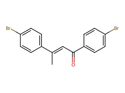 1,3-Bis(4-bromophenyl)but-2-en-1-one structure