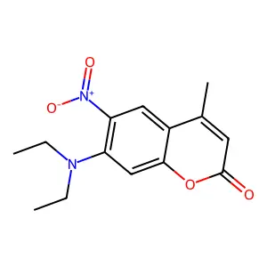 7-(Diethylamino)-6-(hydroxy(oxido)amino)-4-methyl-2H-chromen-2-one structure