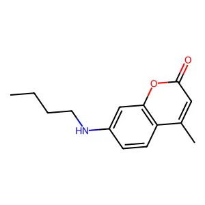 7-(n-Butyl)amino-4-methylcoumarin structure