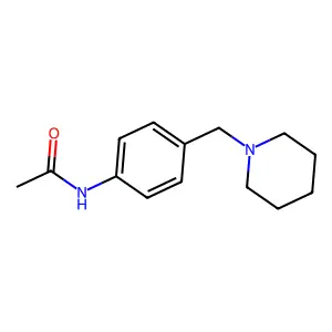 N-{4-[(Piperidin-1-yl)methyl]phenyl}acetamide structure