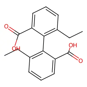 2-(2-羧基-6-乙基苯基)-3-乙基苯甲酸 structure
