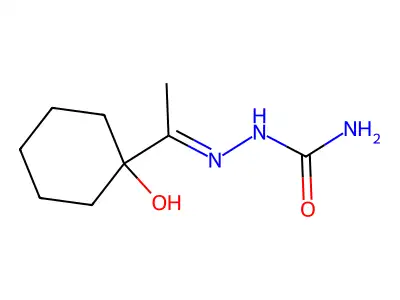 [1-(1-Hydroxycyclohexyl)ethylideneamino]urea structure
