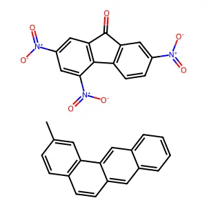 2-Methylbenzo[a]anthracene;2,4,7-trinitrofluoren-9-one structure