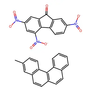 3-Methylbenzo[c]phenanthrene;2,4,7-trinitrofluoren-9-one structure