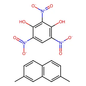 2,7-Dimethylnaphthalene; 2,4,6-trinitrobenzene-1,3-diol structure