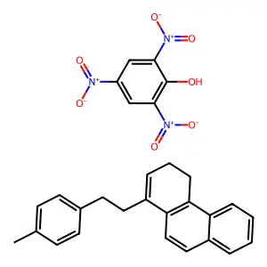 1-[2-(4-Methylphenyl)ethyl]-3,4-dihydrophenanthrene; 2,4,6-trinitrophenol structure