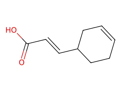 3-(Cyclohex-3-enyl)prop-2-enoic acid structure