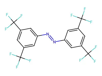 Diazene, bis[3,5-bis(trifluoromethyl)phenyl]- structure