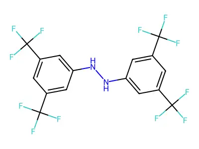 1,2-Bis[3,5-bis(trifluoromethyl)phenyl]hydrazine structure