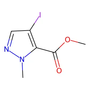 Methyl 4-iodo-1-methyl-1H-pyrazole-5-carboxylate structure