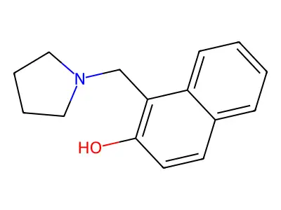 1-(1-Pyrrolidinylmethyl)-2-naphthol structure