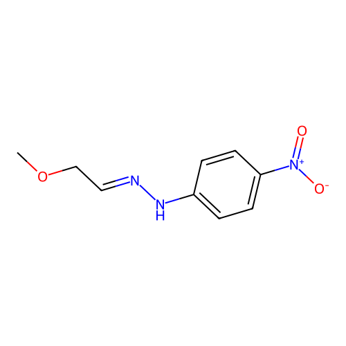 N-[(E)-2-methoxyethylideneamino]-4-nitroaniline structure