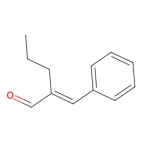 Propylcinnamic aldehyde structure