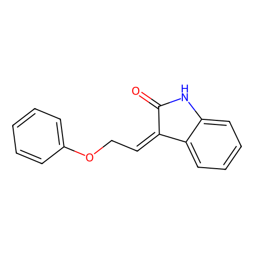 (3Z)-3-(2-phenoxyethylidene)-1H-indol-2-one structure