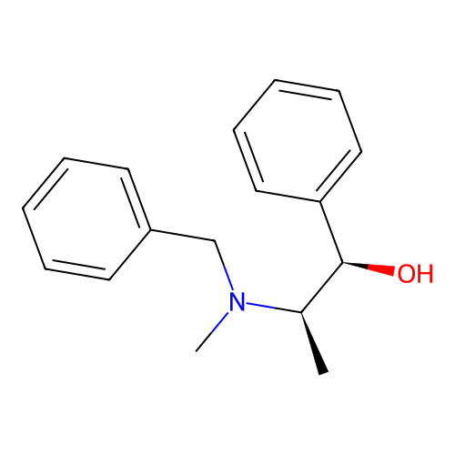 (1R,2R)-2-[benzyl(methyl)amino]-1-phenylpropan-1-ol structure